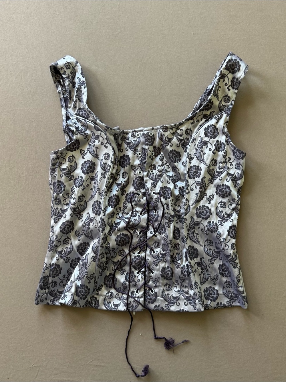 Vintage Brocade Corset top